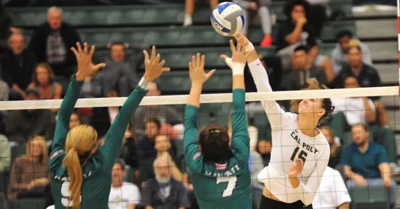 Cal Poly Outlasts CSUN in Marathon Five-Set Big West Match Image