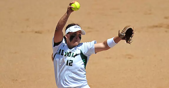 Hyland Makes Big West History, but Cal Poly Splits Doubleheader Image