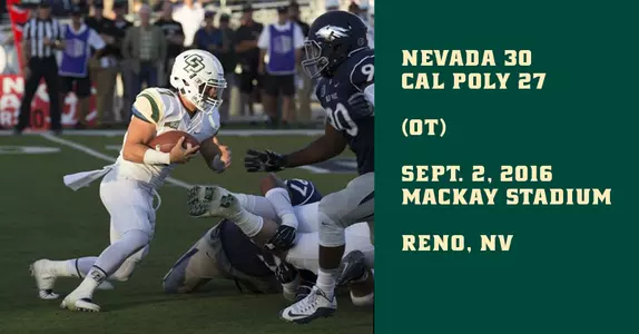 Nevada Holds Off Second-Half Cal Poly Rally for 30-27 Overtime Victory Image
