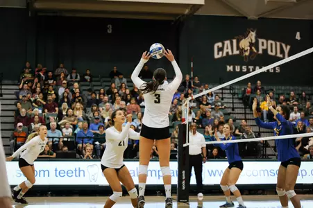 Cal Poly Volleyball Downs Gauchos, Wins 12th Straight Match Image