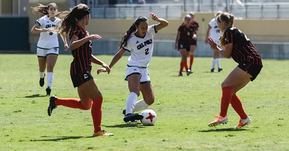 CSUN Women's Soccer Breaks 1-1, 2-2 Ties to Edge Cal Poly for 3-2 Win Image