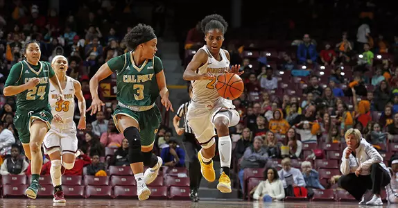 Cal Poly Women's Basketball Falls at Minnesota, 112-68 Image