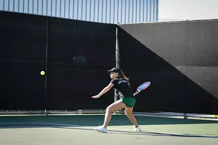 Mustang Tennis Falls to Santa Clara, Boyden Remains Undefeated in Singles Image