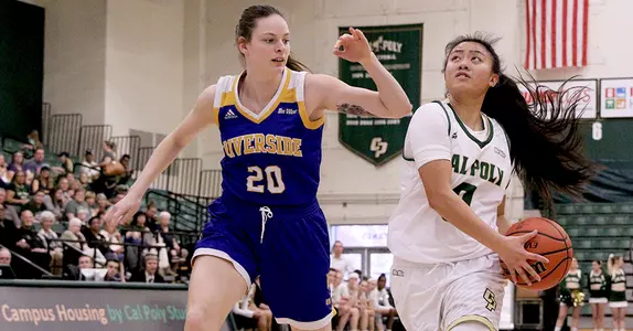 Cal Poly Women's Basketball Wins Fourth in a Row, 91-73 Over UCR Image