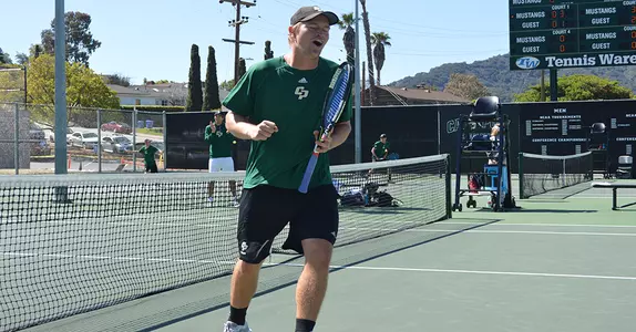 Cal Poly Men's Tennis Defends Home Courts in Doubleheader Image