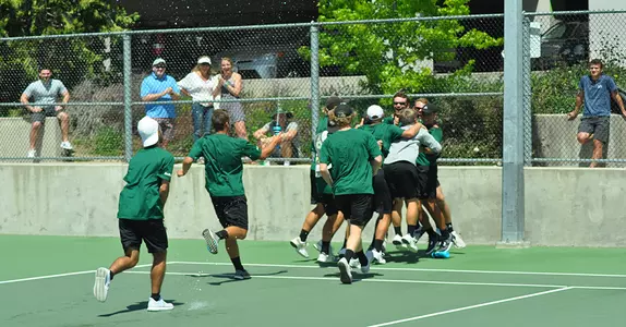 Cal Poly Men's Tennis Rallies in Singles to Defeat UC Davis 4-2 Image