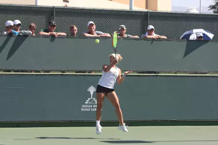 Mustang Women's Tennis Concludes Season in Big West Semifinals Image