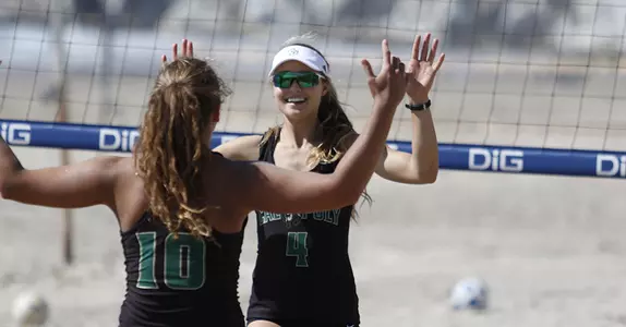 No. 5 Cal Poly Beach Volleyball Sweeps Both Matches Sunday at Stanford Image