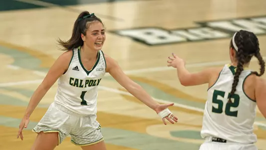 Cal Poly sophomore point guard Abbey Ellis (Photo by Owen Main ©)
