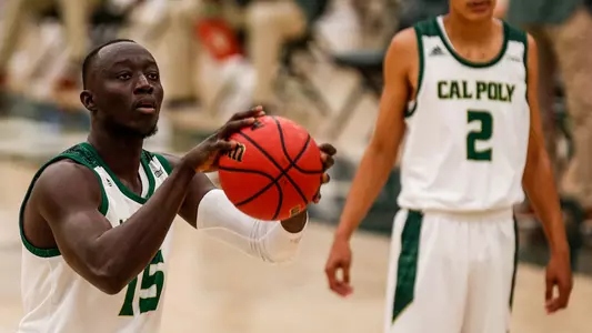 Alimamy Koroma attempts a free throw.