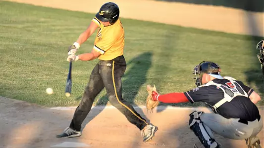 Brooks Lee at the plate for the Willmar Stingers.