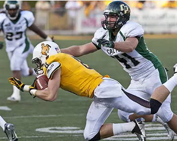 Dzubnar makes tackle.