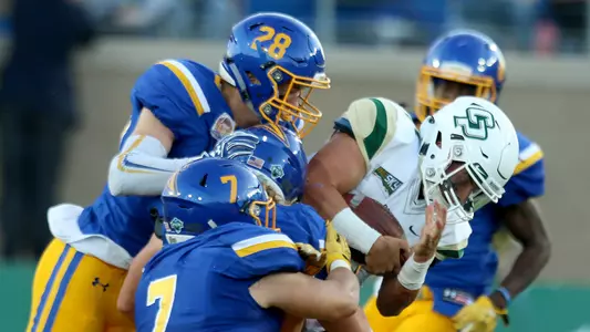Joe Protheroe carries the ball.