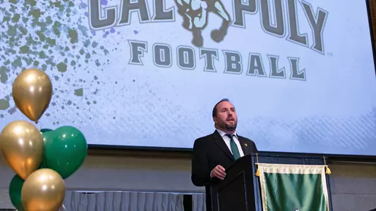 Cal Poly head football coach Beau Baldwin