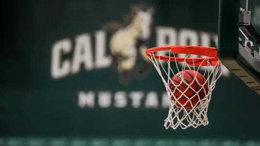 Cal Poly Basketball at Mott Athletics Center (Photo by Owen Main, Dec. 7, 2019 ©)