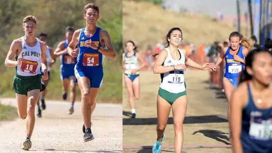 Cal Poly cross country runners compete in UCSB Lagoon Open in 2019.