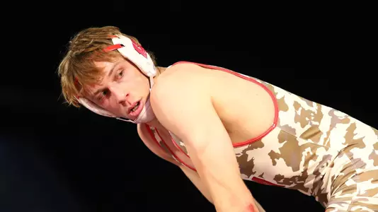 Evan Wick waits for opponent.