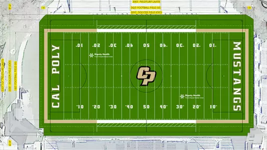Schematic of FieldTurf project at Spanos Stadium.