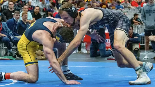 Evan Wick wrestles in semifinals at Las Vegas.