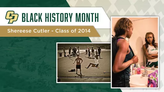 2014 Cal Poly Graphic Communications grad Shereese Cutler, now in the U.S. National Guard, is writing a book chronicling Black history at her alma mater.