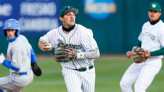 Brooks Lee throwing out a UCLA runner.