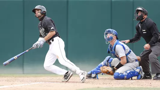 Marinconz watches his home run ball.