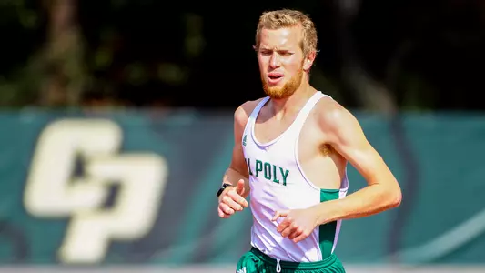 Cal Poly's Jake Ritter runs at home on March 23, 2019. (Photography 805 ©)
