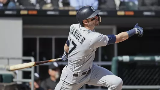 Mitch Haniger at the plate.