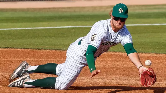 Tate Samuelson fields a grounder.