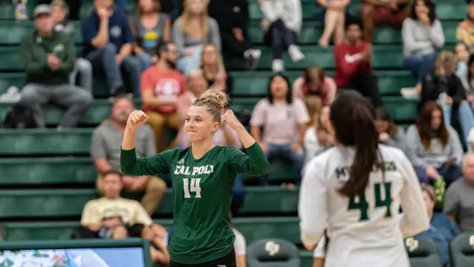Emme Bullis celebration vs UC Davis 10/8/22