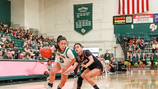 Cal Poly Womenâ??s Basketball hosted Simpson 11/10/22 Photo by Owen Main