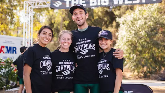 Diaz, Olla, Bennett, Rivas, 2022 Big West XC Championships, 10-29-22