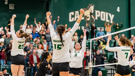 Cal Poly celebration vs CSUN 11/4/22