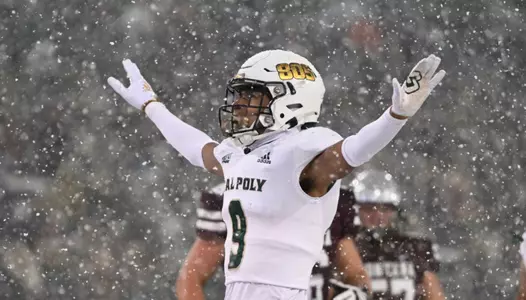 Brian Dukes celebrates a pass breakup