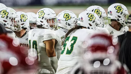 Cal Poly football helmets