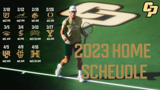 Men's Tennis 2023 Schedule Graphic