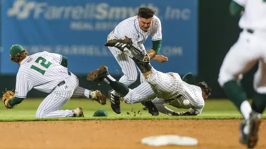 Three-Way Cal Poly Baseball Collision.
