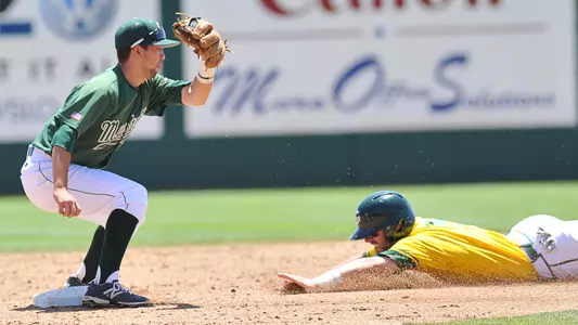 Peter Van Gansen fields a throw at second base.