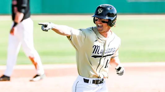Brett Borgogno trots home after grand slam.