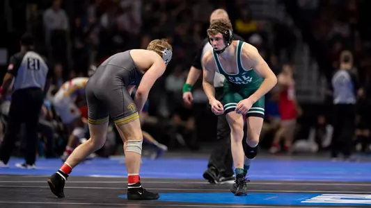 Bernie Truax sizes up his opponent.