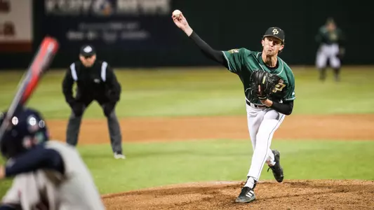 Steven Brooks throws to the batter.