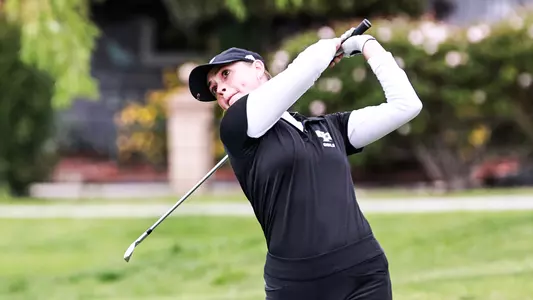 Caroline Cantlay follows her drive.