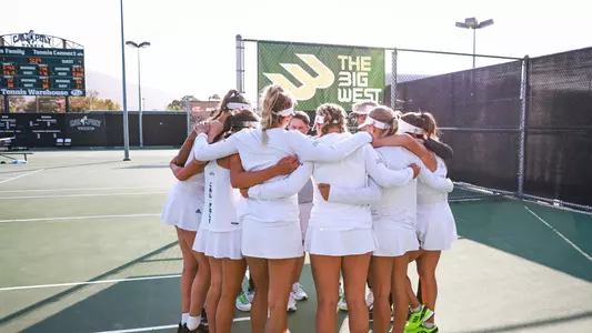 Cal Poly Women's Tennis Huddle