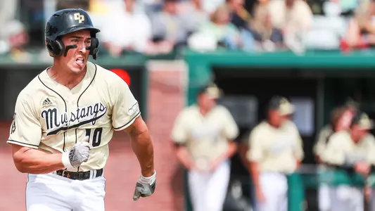 Collin Villegas runs the bases.