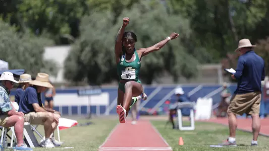 Melody Nwagwu, triple jump, Big West Championships. Bill Payne
