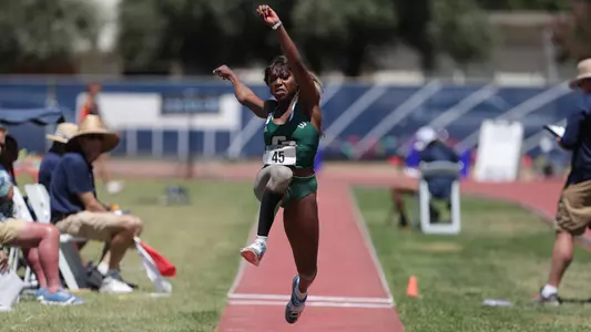 Melody Nwagwu, triple jump, 2022 Big West Championships. Bill Payne