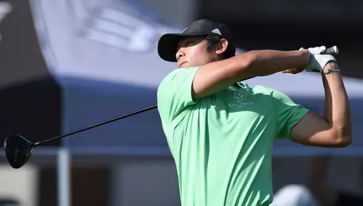 Baron Szeto tees off in final round.
