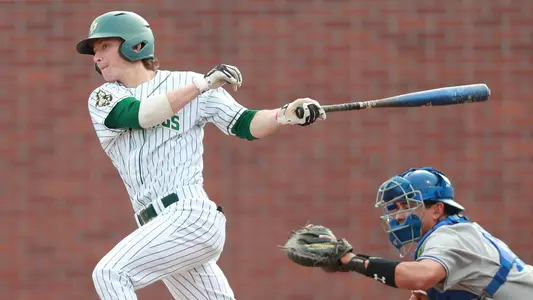 Ryan Stafford swings at a pitch.