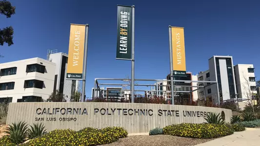 Grand Avenue entrance to Cal Poly.