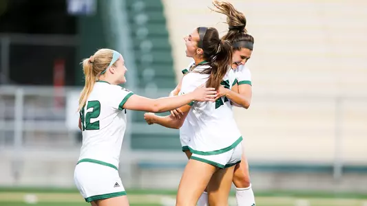 Emily Nedom celebrates, Westmont, 8-10-22